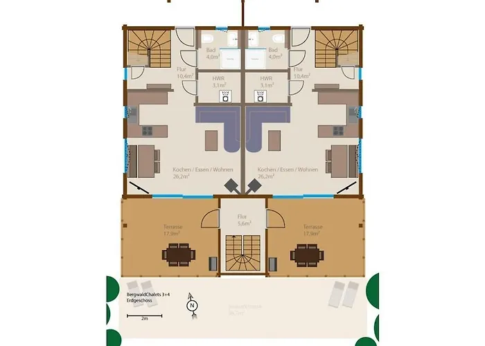 Bergwaldchalet Wellness 7 Semesterbostad